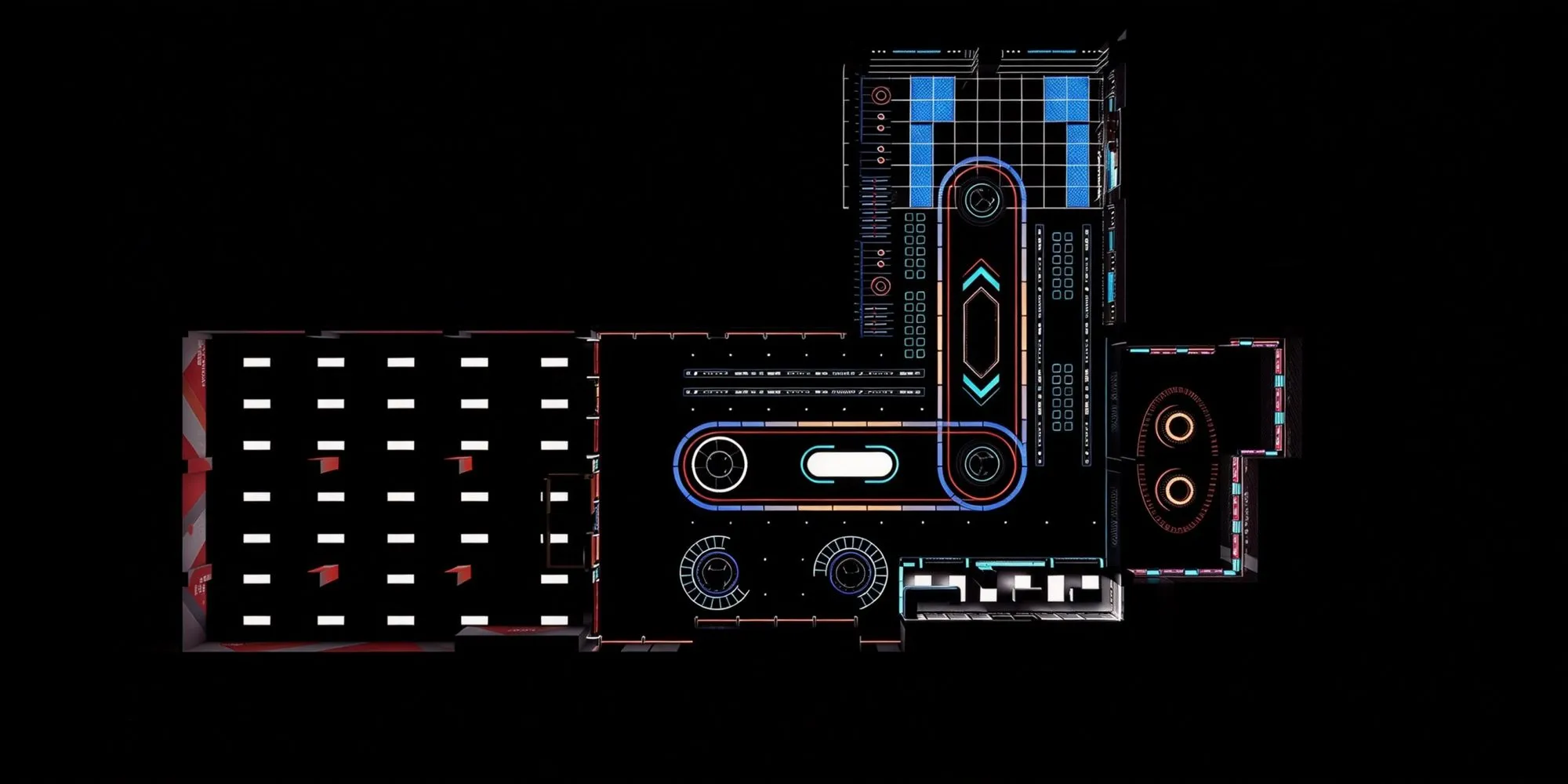 Arcade and FEC lighting: decorative LED venue lighting, view 17