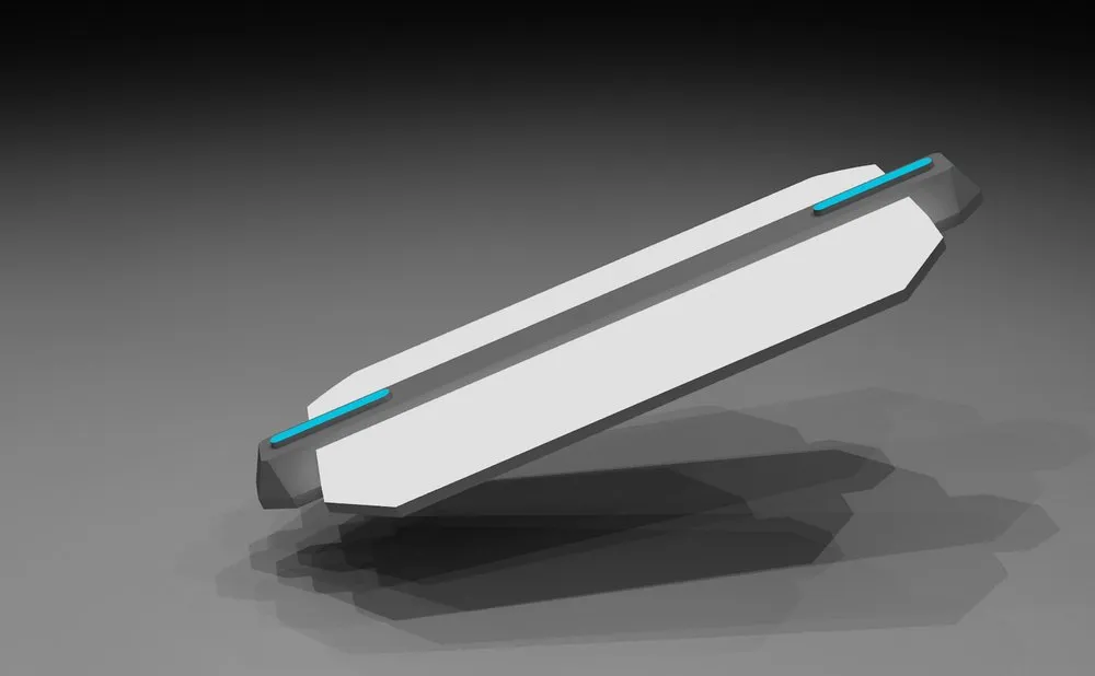Big White vacuum-formed light