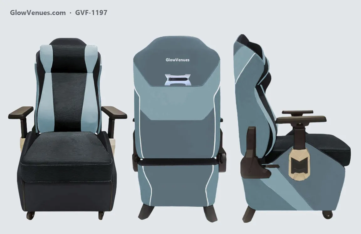 Esports lounge sofa chair, hexagon back (GVF-1197), color option 12