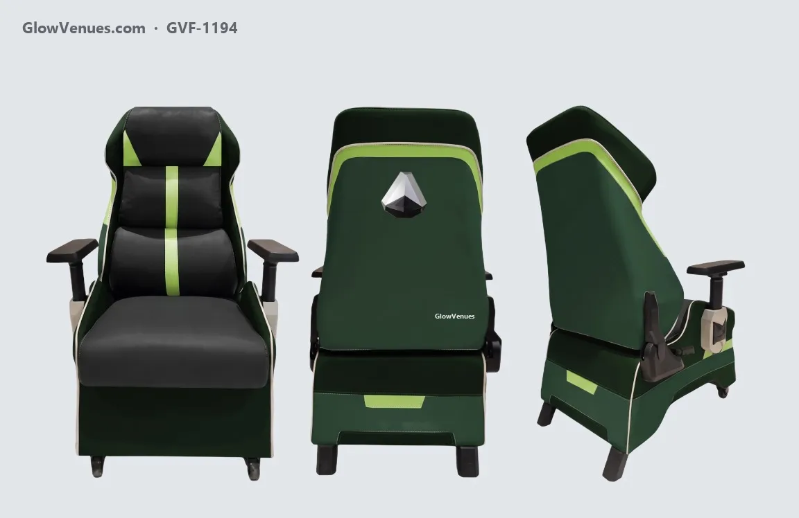 Gaming cafe sofa chair, framed back (GVF-1194), color option 11