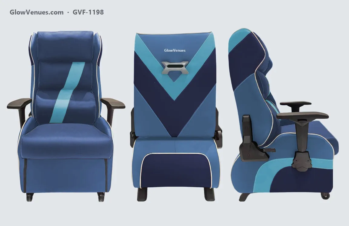 Gaming sofa chair for internet cafes, V-panel back (GVF-1198), color option 2
