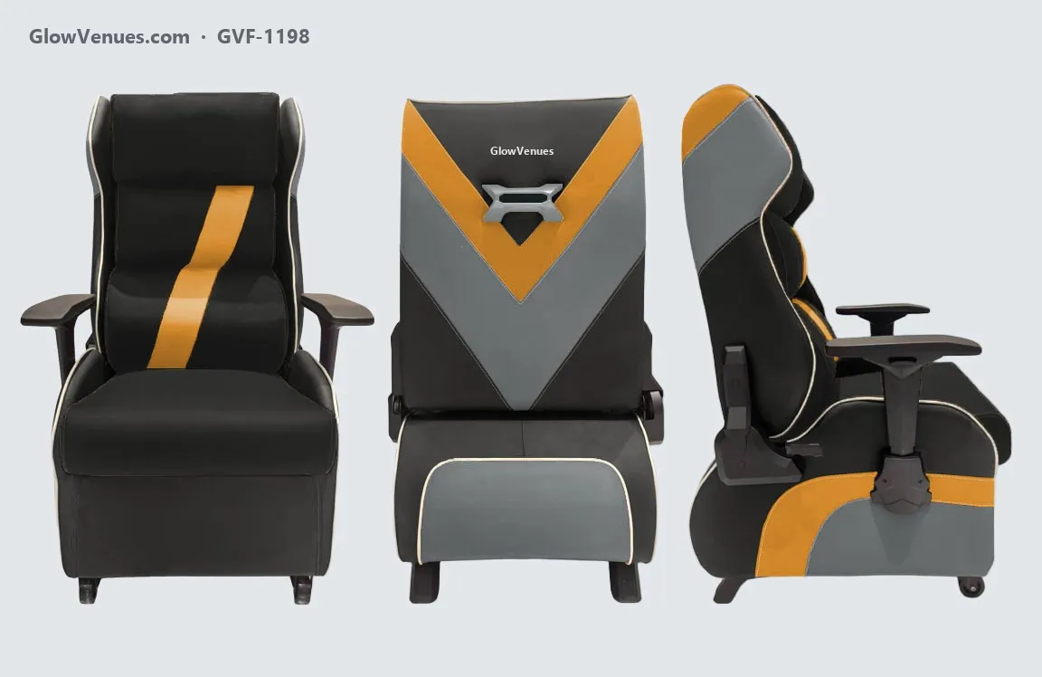 Gaming sofa chair for internet cafes, V-panel back (GVF-1198), color option 6
