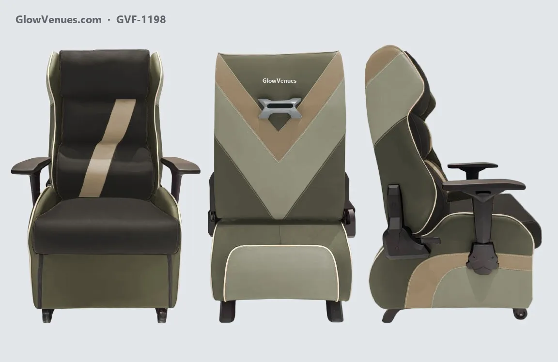 Gaming sofa chair for internet cafes, V-panel back (GVF-1198), color option 9