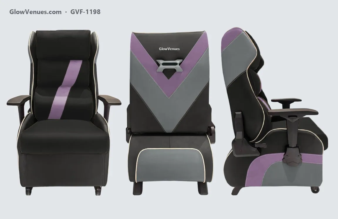 Gaming sofa chair for internet cafes, V-panel back (GVF-1198), color option 15