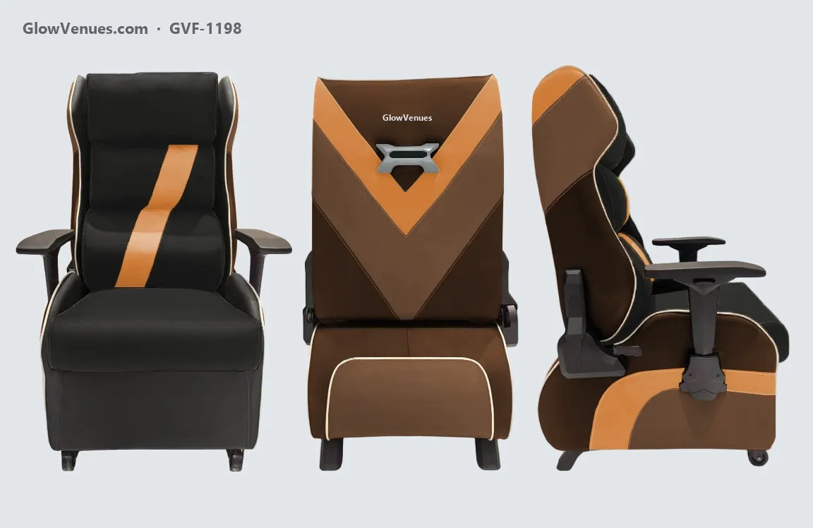 Gaming sofa chair for internet cafes, V-panel back (GVF-1198), color option 17