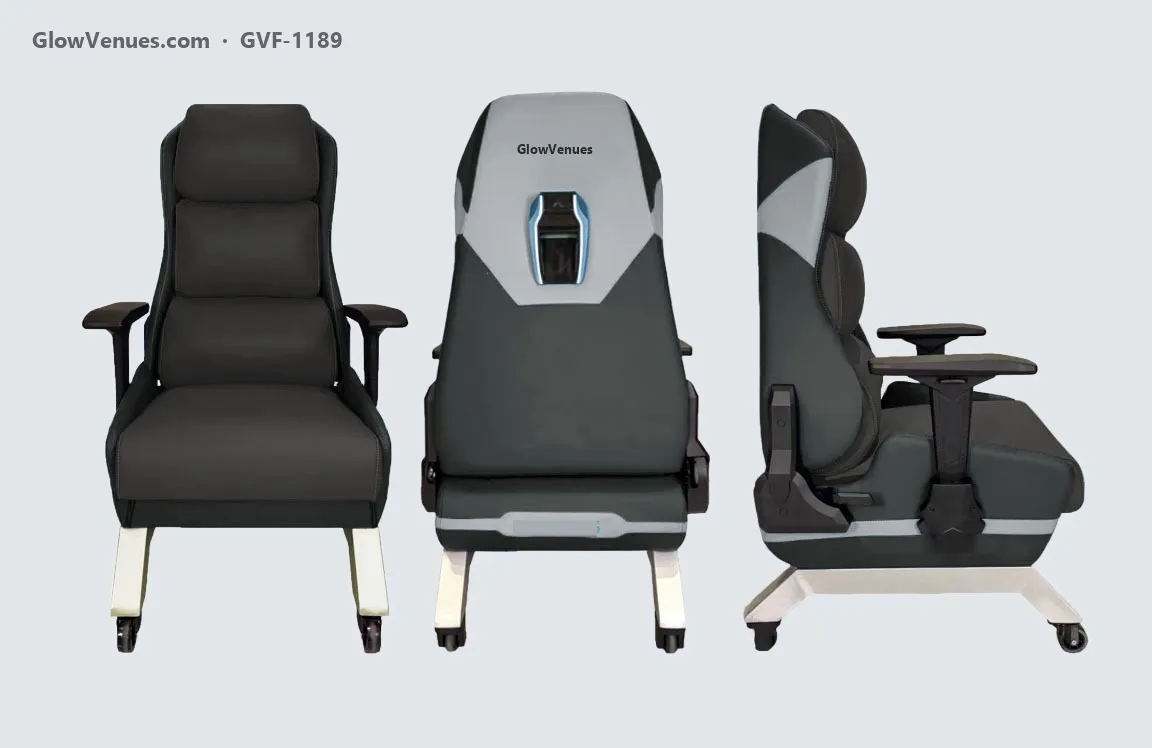 Gaming sofa chair with white sled base (GVF-1189) (Gaming Furniture)