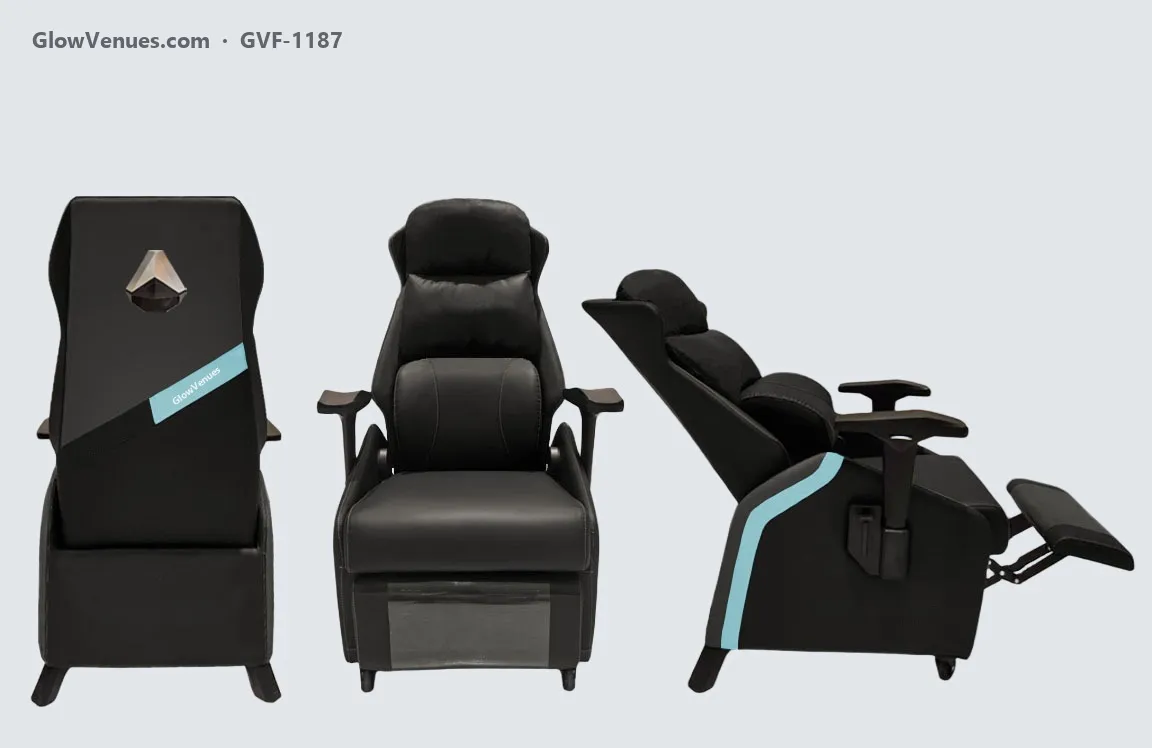 Reclining gaming sofa chair with footrest (GVF-1187) (Gaming Furniture)
