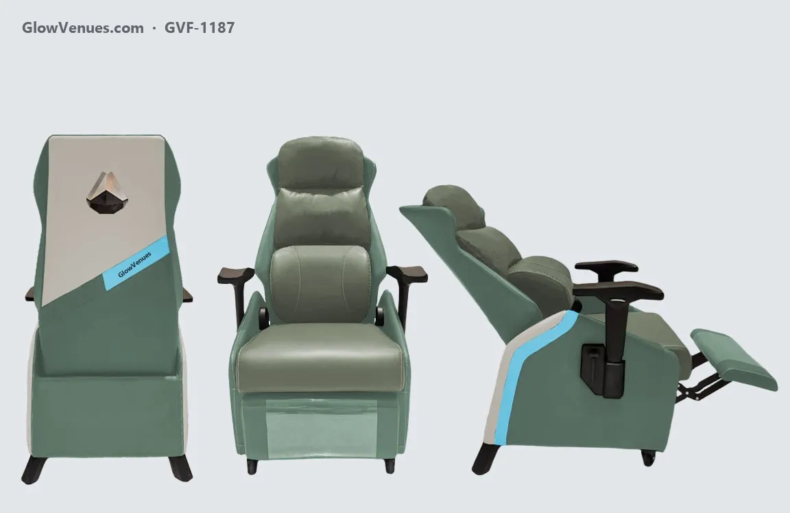 Reclining gaming sofa chair with footrest (GVF-1187), color option 5