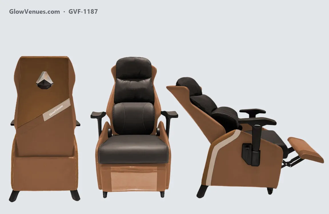 Reclining gaming sofa chair with footrest (GVF-1187), color option 9
