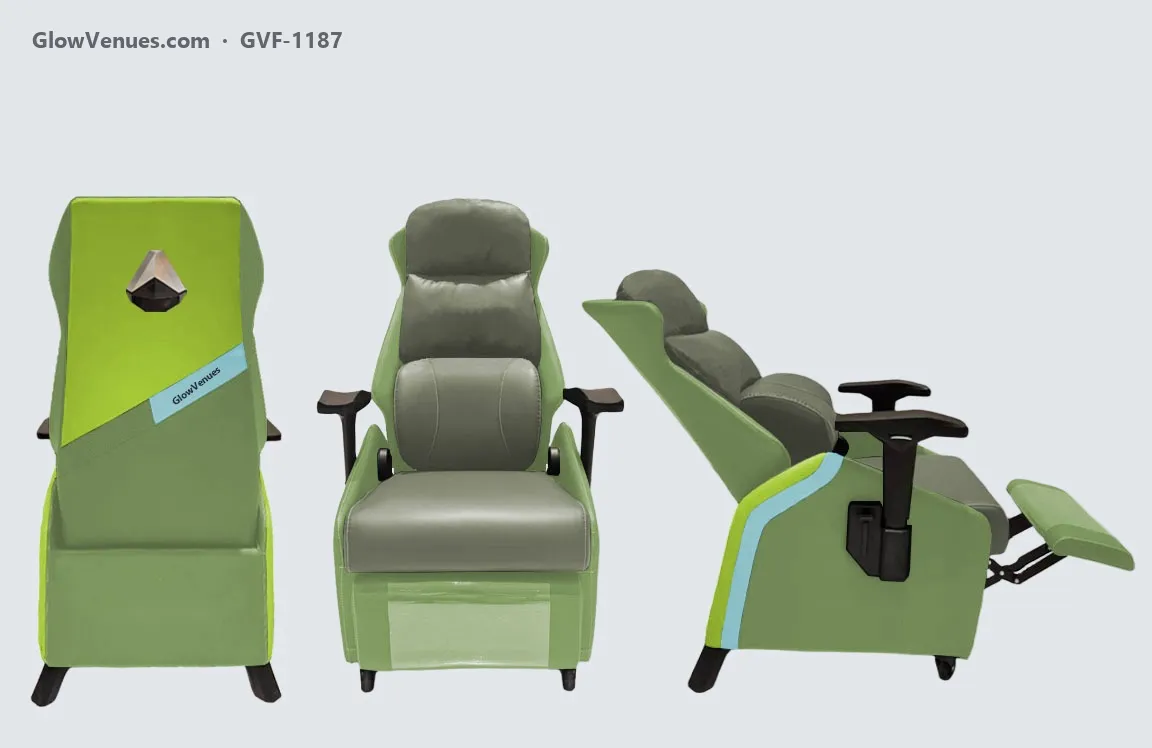 Reclining gaming sofa chair with footrest (GVF-1187), color option 13