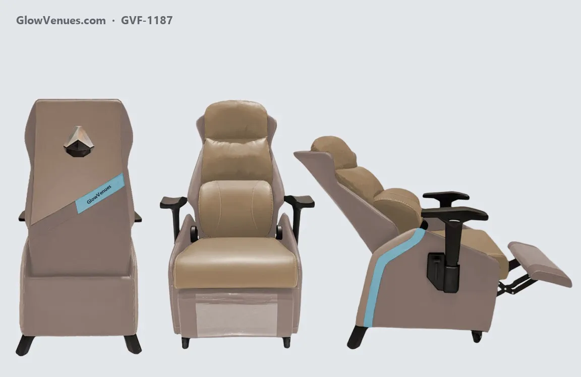Reclining gaming sofa chair with footrest (GVF-1187), color option 15
