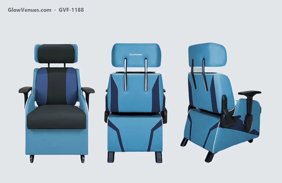 Reclining gaming sofa chair with adjustable headrest (GVF-1188), color option 2