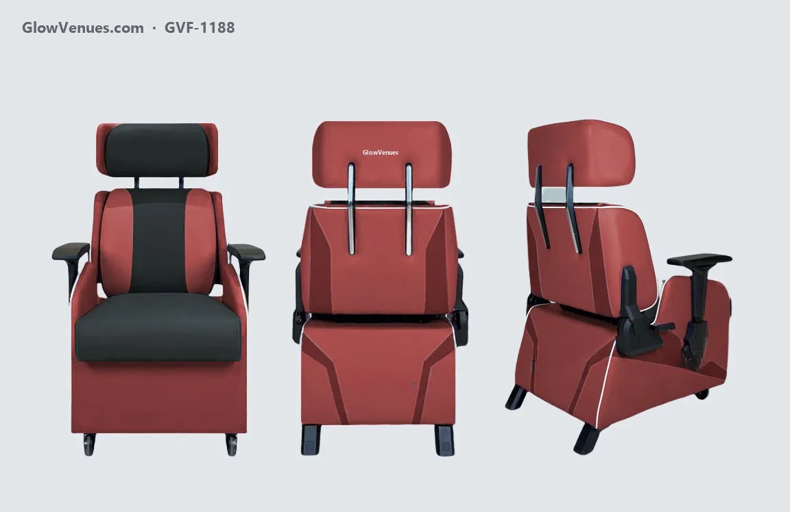 Reclining gaming sofa chair with adjustable headrest (GVF-1188), color option 3