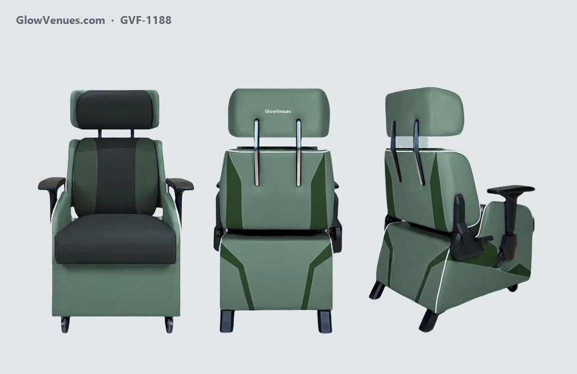 Reclining gaming sofa chair with adjustable headrest (GVF-1188), color option 4
