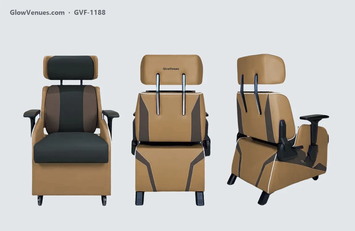Reclining gaming sofa chair with adjustable headrest (GVF-1188), color option 8