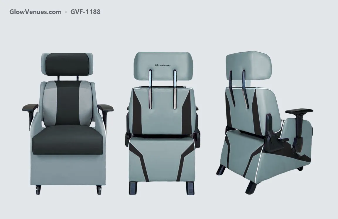 Reclining gaming sofa chair with adjustable headrest (GVF-1188), color option 9