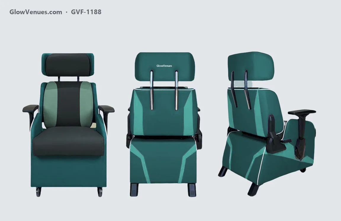 Reclining gaming sofa chair with adjustable headrest (GVF-1188), color option 11