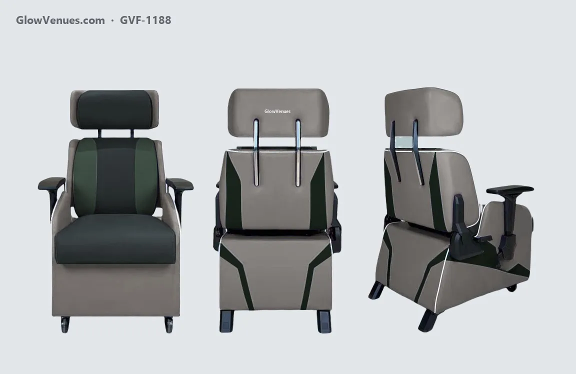 Reclining gaming sofa chair with adjustable headrest (GVF-1188), color option 14
