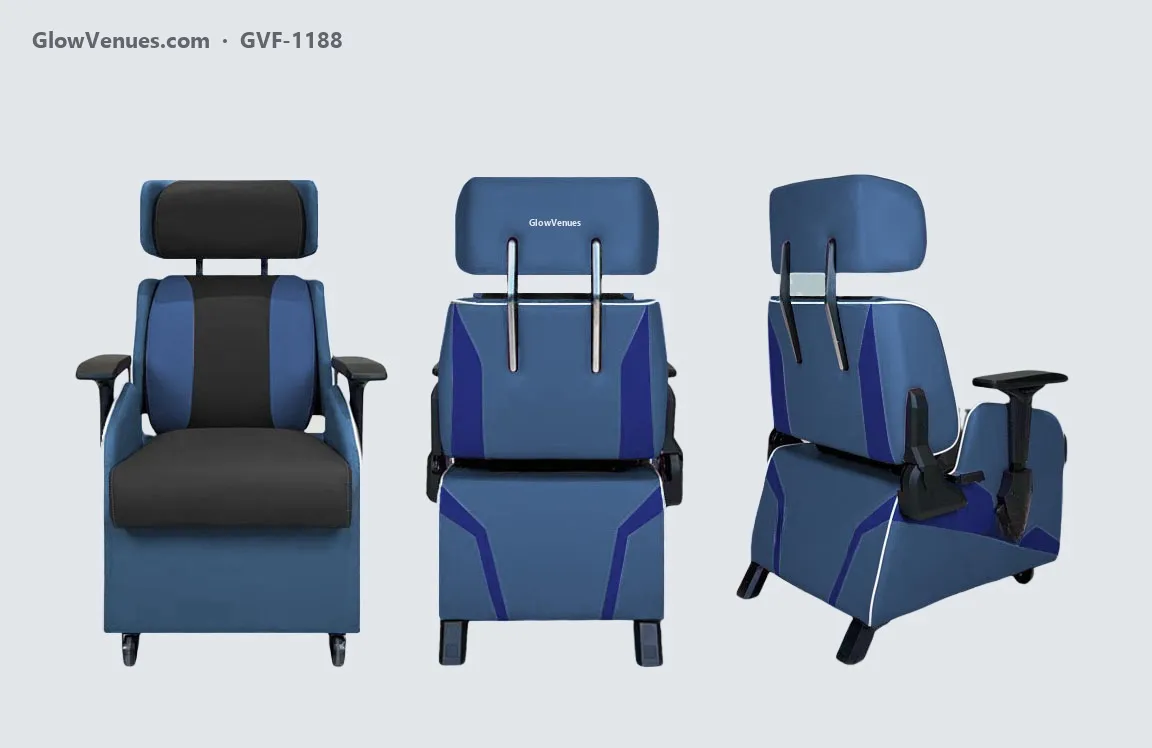 Reclining gaming sofa chair with adjustable headrest (GVF-1188), color option 16