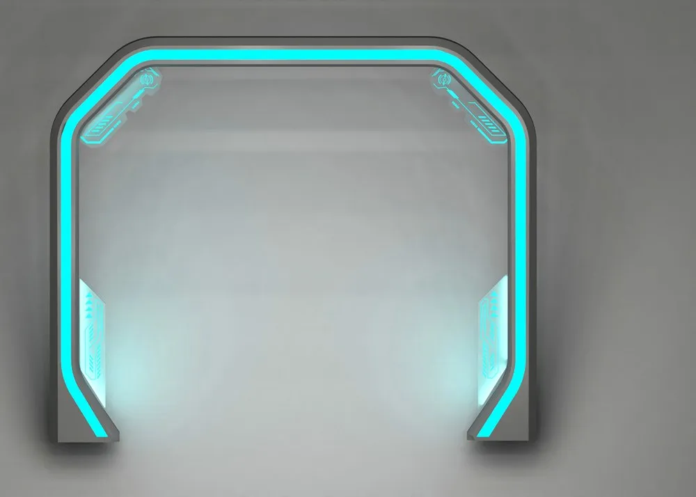 Space tunnel door